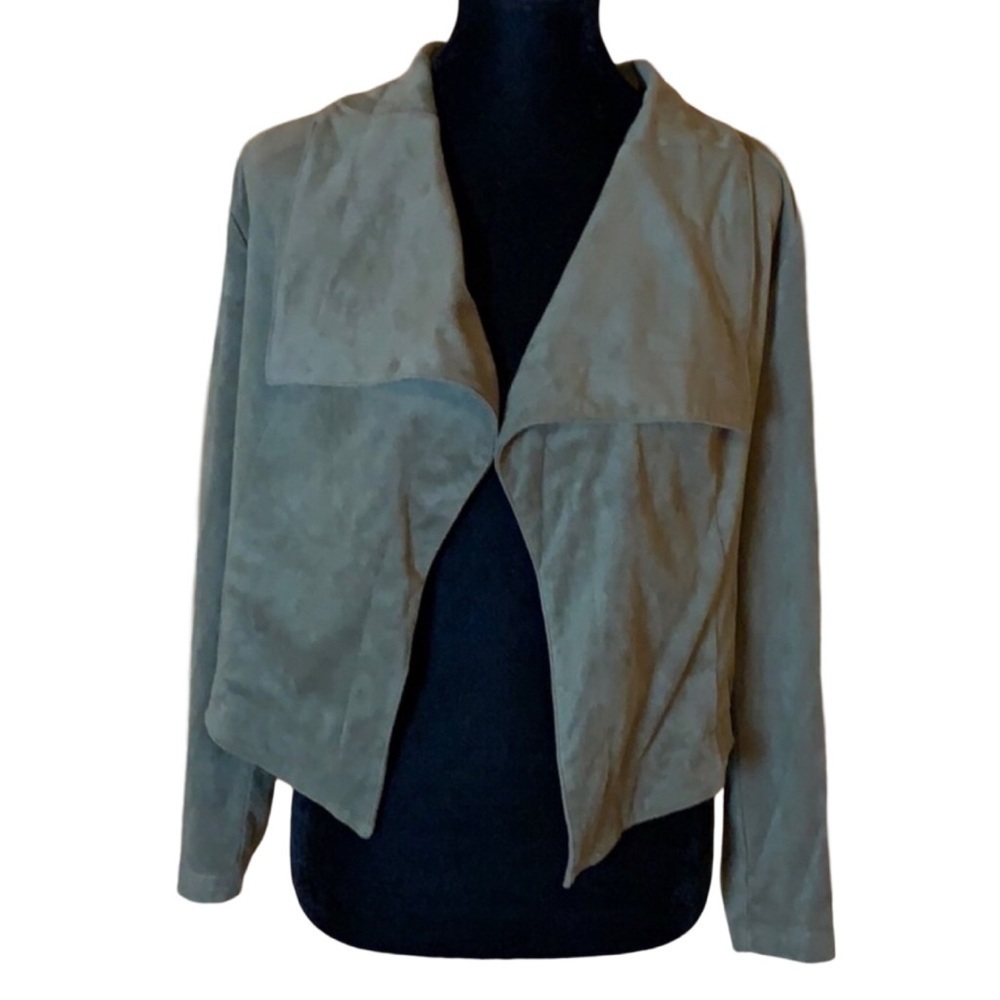 Romeo & Juliet Couture faux suede jacket Green Size Large